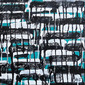 Green, White, Black Strips, dripping I