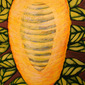 Pupation. Acrylic on illustration board, © 1999 W. Eugene Hall