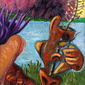 Monsoon (detail #3). Oil on canvas, © 2008 W. Eugene Hall 