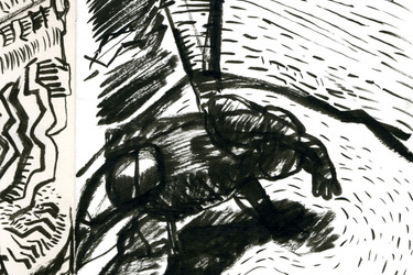 Collection ink studies for the serie Los Enlaces; created by patrice de santa coloma