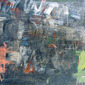 Correspondance Tirana, mixed media on board 96 x140cm, 2002