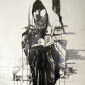 The Master, pencil and ink on canvas, 110 x 110 cm, 2011 Wellington