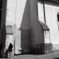 silent prayer by a tin dog shadow