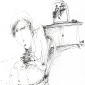on a chair