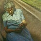"After gutting the trout" Godfrey Blow