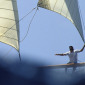 Bowman aboard "Moonshine"