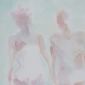 Woman and man after bath