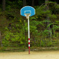 Basketball Court in Empty Children's Playground