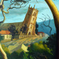 Landscape with Melting Church