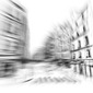iPad drawing, street unknown: Paris, France