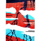 Icebergs and reflections on the river Drava ( world upside down)