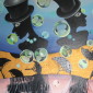 ORIGINAL OIL&GOLD ON CANVAS "Rain's Cabaret" 50.8 x40