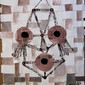  OIL ON CANVAS COLLAGE "Minimalist Mask" 20"x16"
