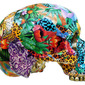 Collage Skull Sculpture