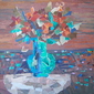 Sunset above the sea. Bouquet.
