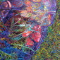 Nature on my face.Self-portrait