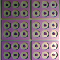 Construction in purple & celadongreen