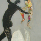 BALDESSARI'S JACKET & PORTION OF MATISSE PAINTING COLLAGE