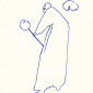 Man with the moon on a stick