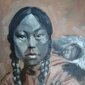 indian mother with a baby