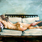 on the sofa