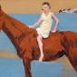 'Girl on a Horse v2' digital (inkjet) print