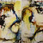 Silhouette of A Bust I & II - Abstract Artwork
