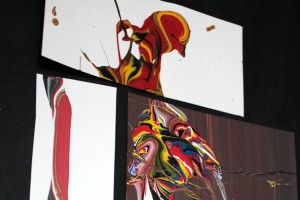 collage painting Carlo Maniero