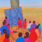 School, 2010. Oil on canvas 85x85cm