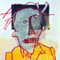 Head on a calendar. Tête sur le calendrier de mon agence (1991)