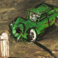 Green Car Crash