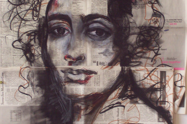 Collection newspaper drawings; created by Robbin  Milne