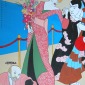 75Year Old Cinema Legend With Her Men in Kimono or 8 Iguanas