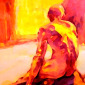 Seated Male Nude 