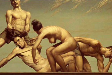 Collection figurative paintings; created by Aleksander Balos