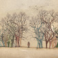 Deer in the trees