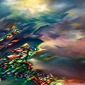 (The Full Moon) Elements Of 3 D Painting 4 © Copyright, Nigel James Kilworth.  