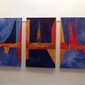 city skyline in absract from