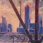 Steel-Framed Skyline: Bathurst St Bridge at Sunrise (Detail)