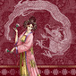 Japanese girl with dragon
