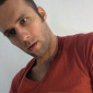 What I am trying to say is... (red T-shirt)
