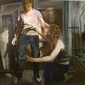 two figures acting a coronatin scene