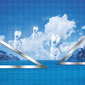 Platonic Landscape in Blue 