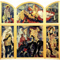 The Cloisters/Holy Sea Pregnancy Test, 2007, Oil on panel, gold leaf frame 119-1/8 x 112-1/2 x 2-3/4 in