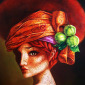 "Portrait with apples"